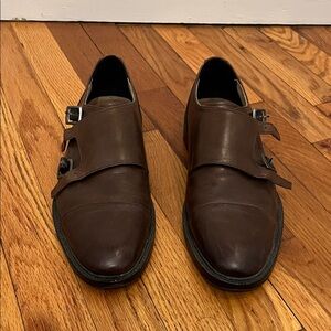 Banana Republic Dark Brown Double Monk Strap Oxfords